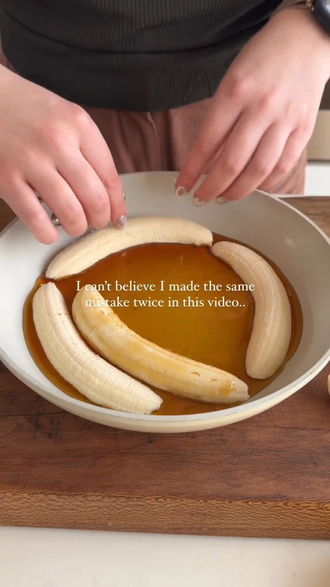 Maple Syrup Banana Tarte Tatin