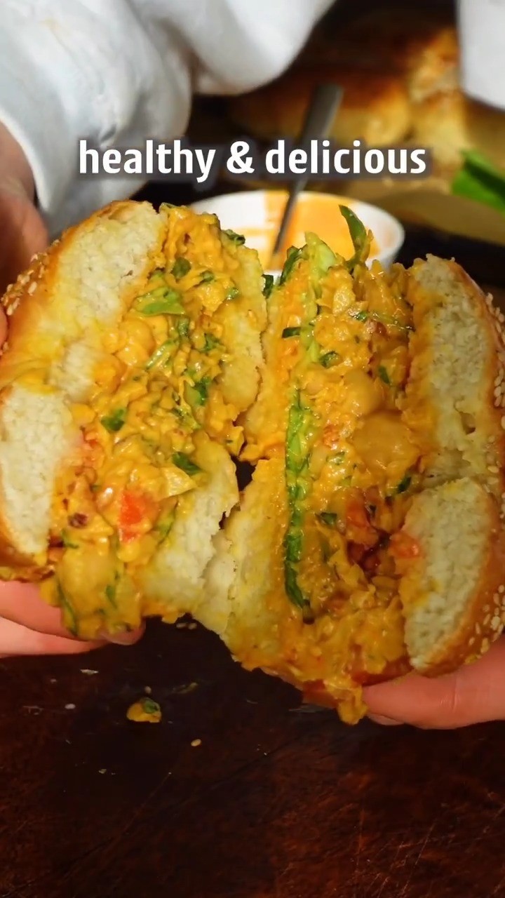 Easy Vegan Curry Chickpea Sandwich