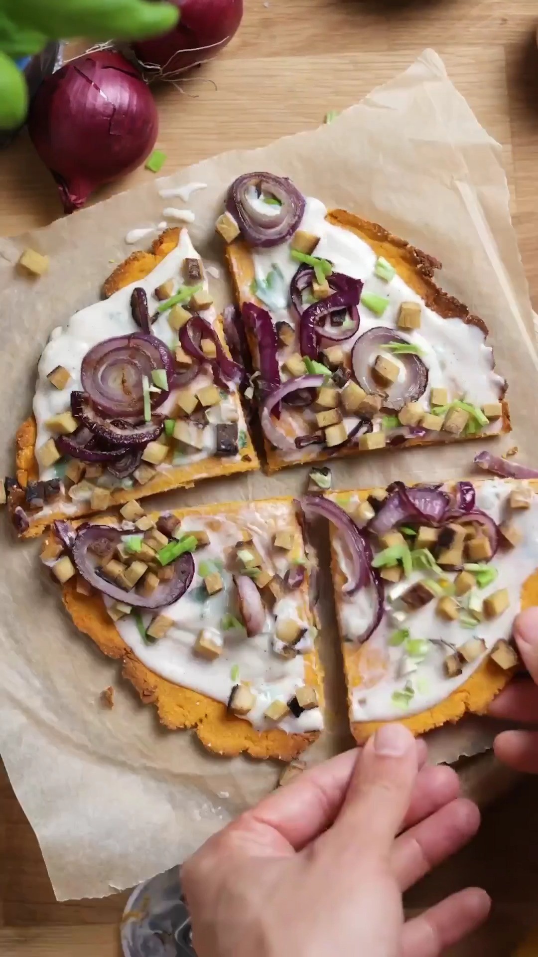 Easiest Healthy Tarte Flambee