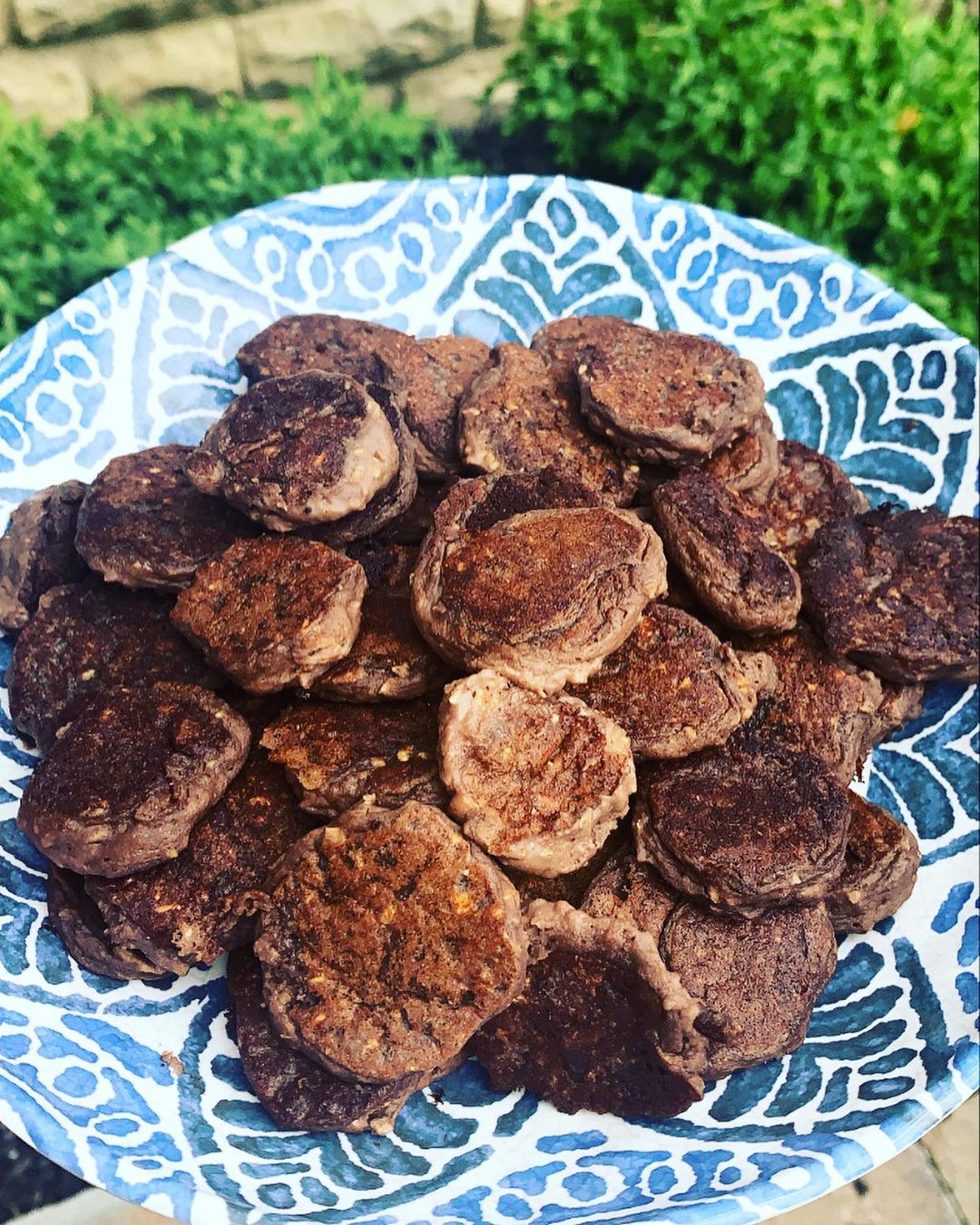 Vegan Chocolate Protein Mini Pancakes