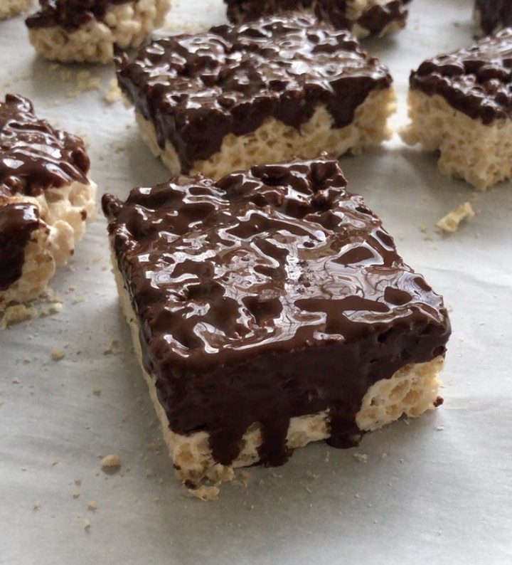 Vegan Chocolate Rice Crispies with Sea Salt
