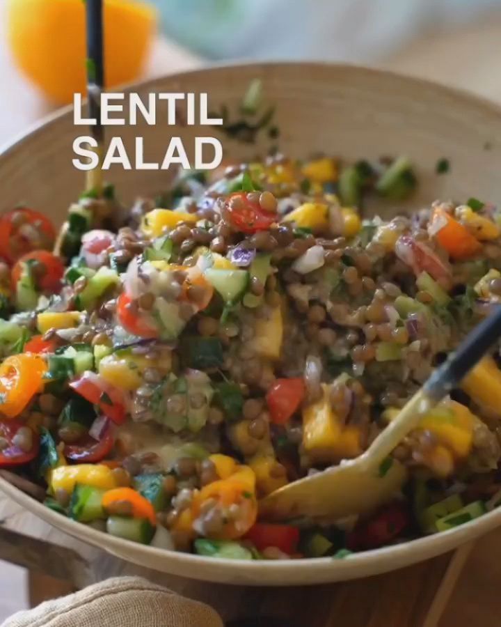 Nourishing Lentil Salad with Tahini Dressing
