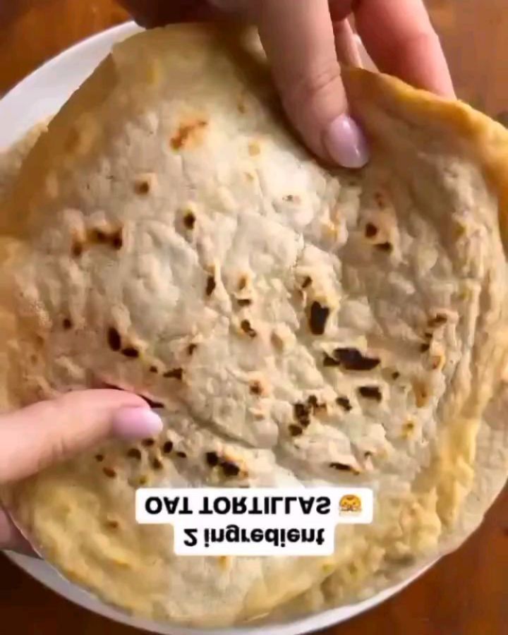 Simple Vegan Oat Tortillas