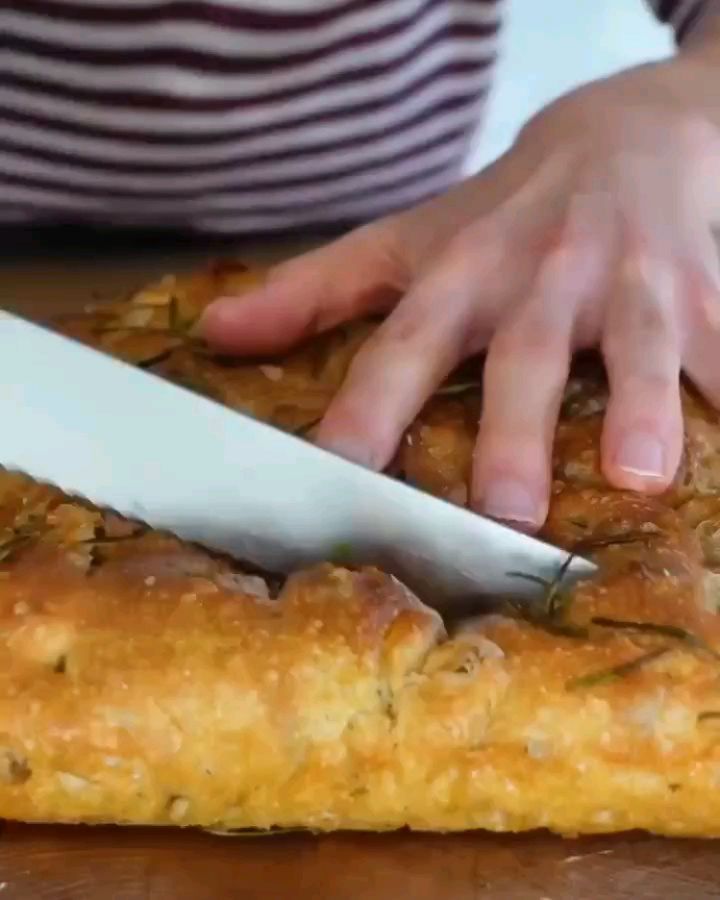 Vegan Focaccia with Garlic Chili Oil