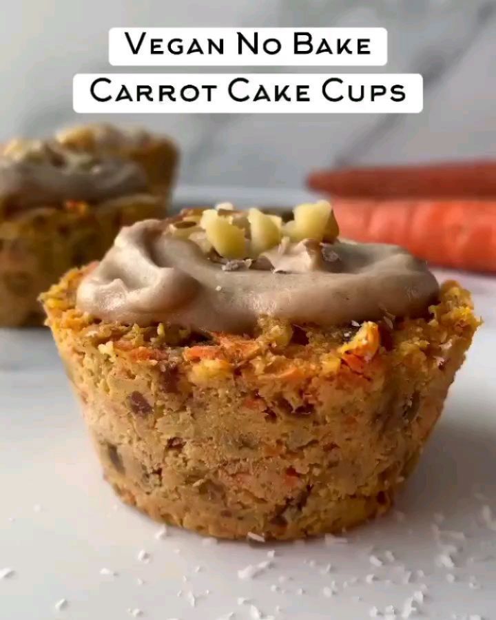 Vegan No Bake Carrot Cake Cups