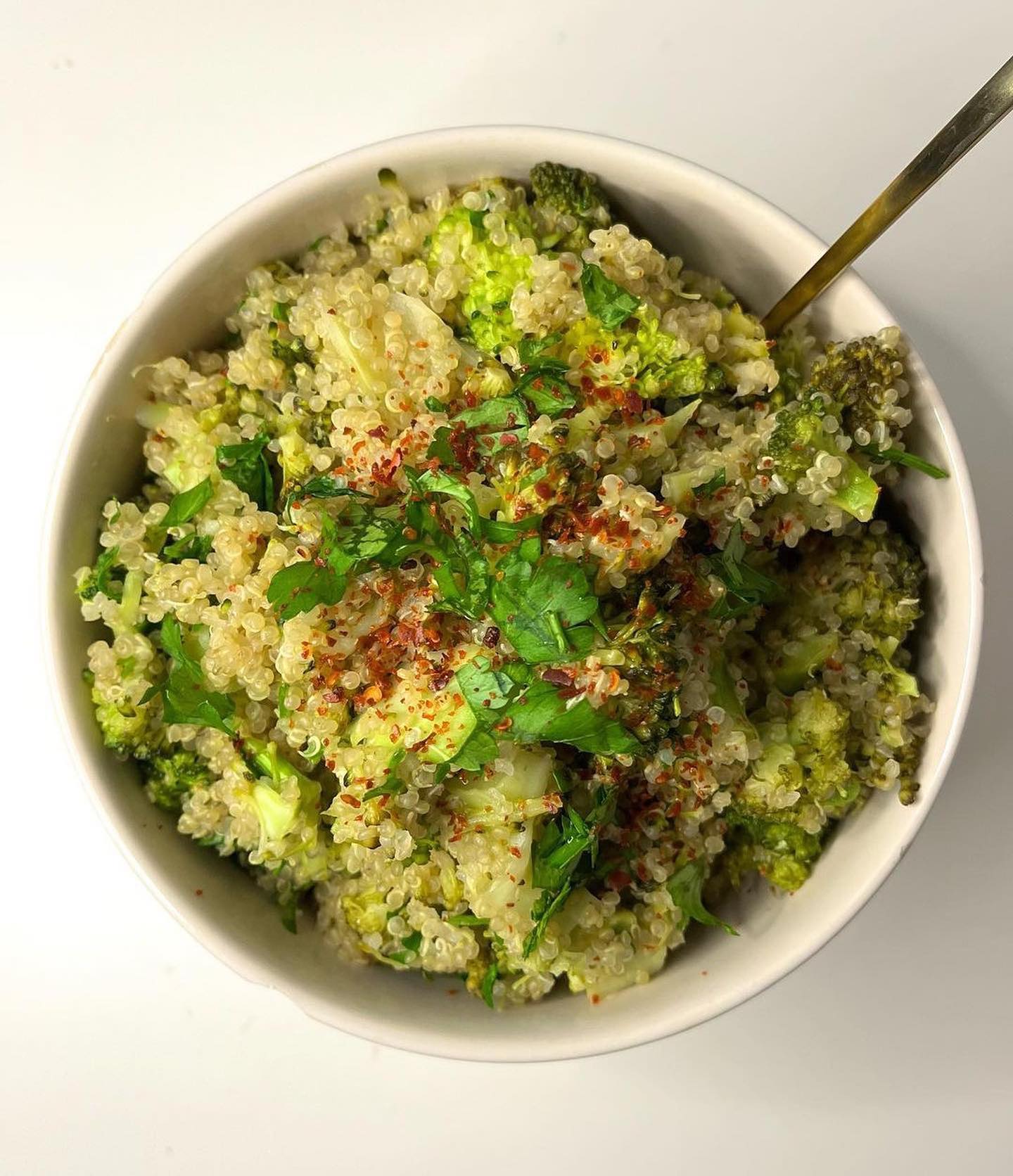Broccoli and Garlic Quinoa Stir-Fry