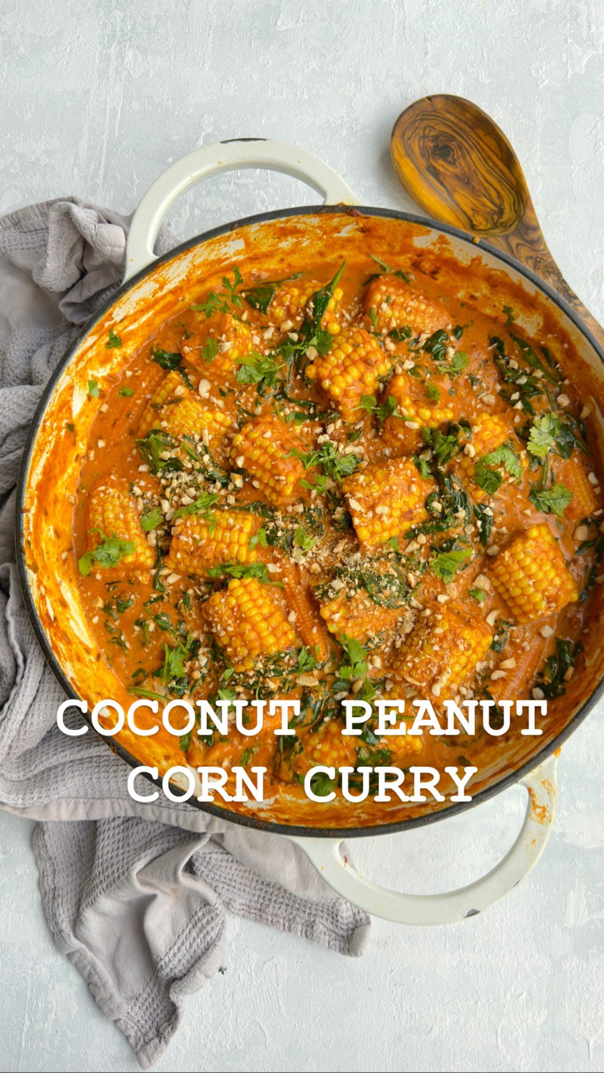 Coconut Corn Curry with Peanuts