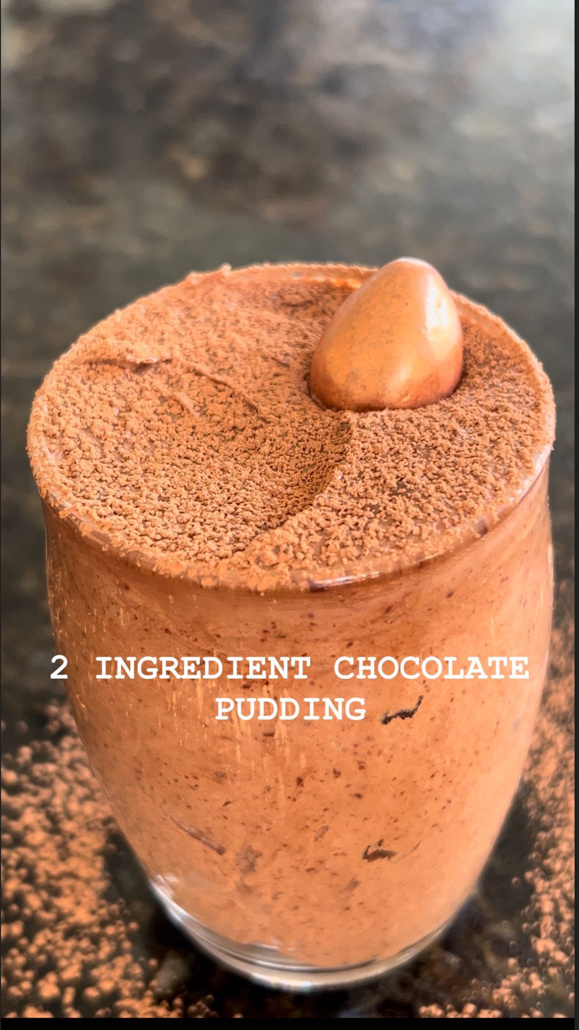 Quick 2-Ingredient Chocolate Pudding