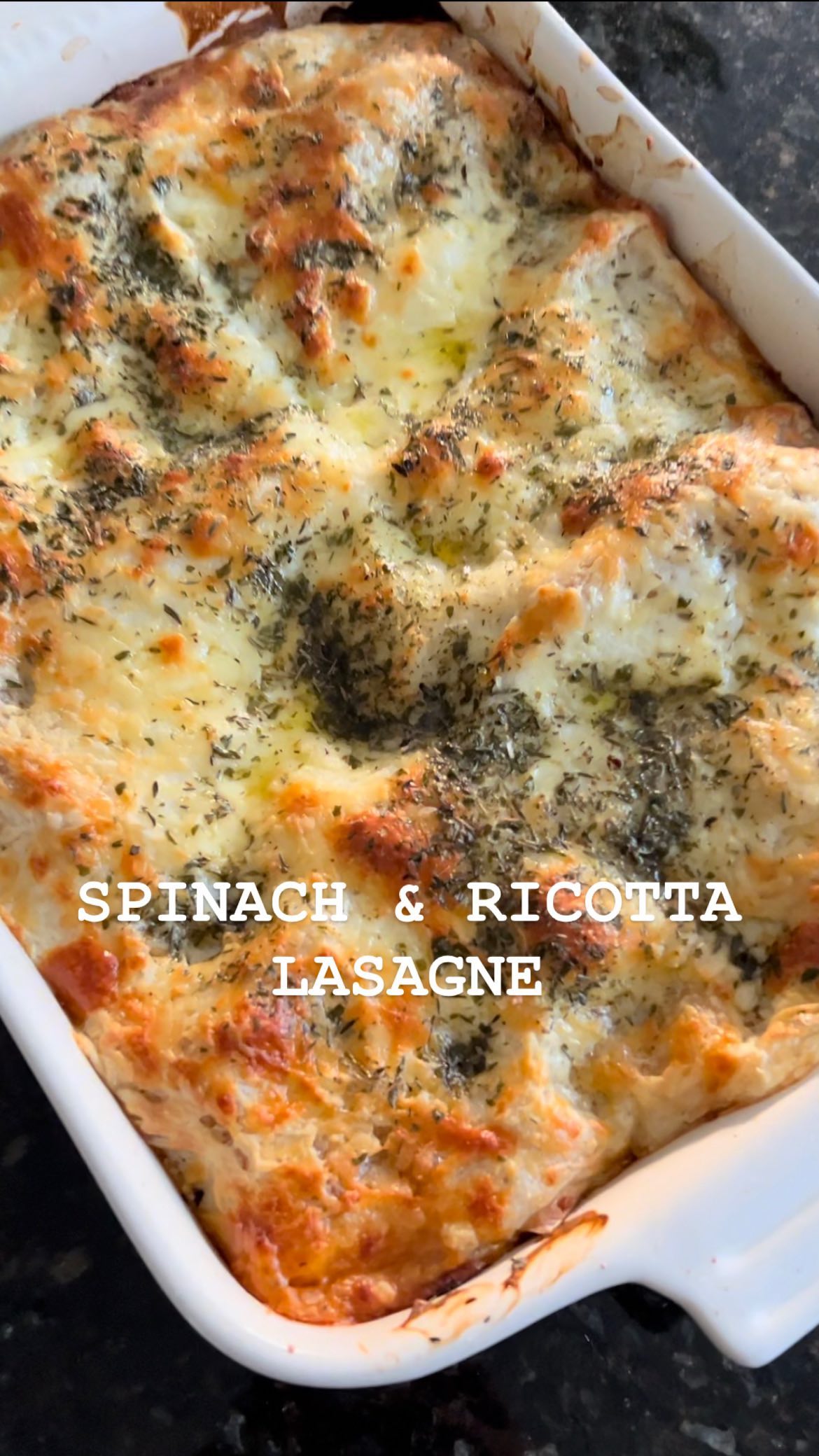 Easy Spinach and Ricotta Lasagna