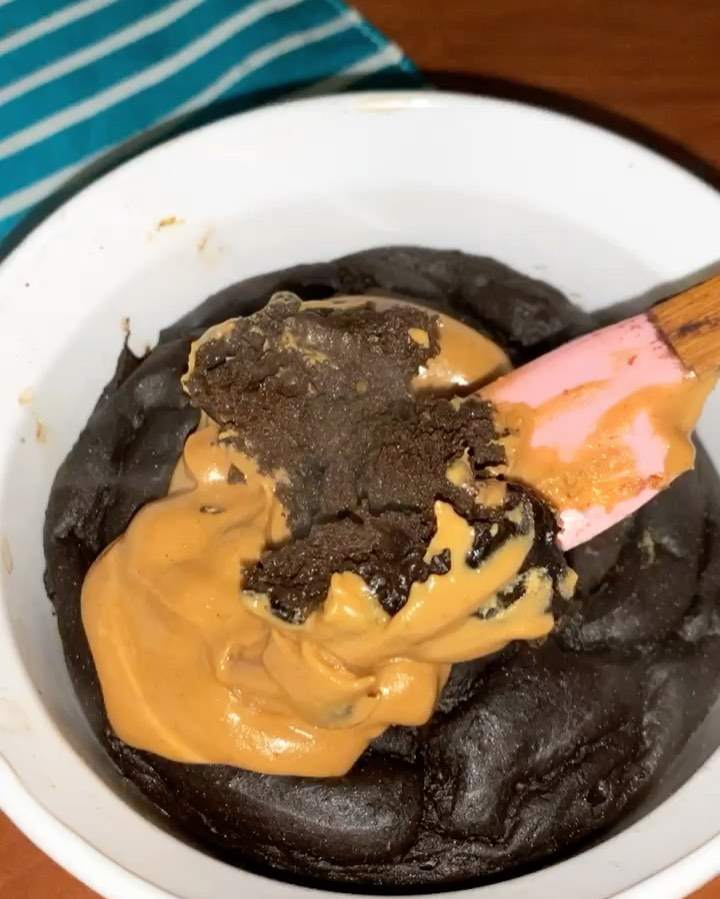 Protein-Packed Black Cocoa Baked Oreo Cake