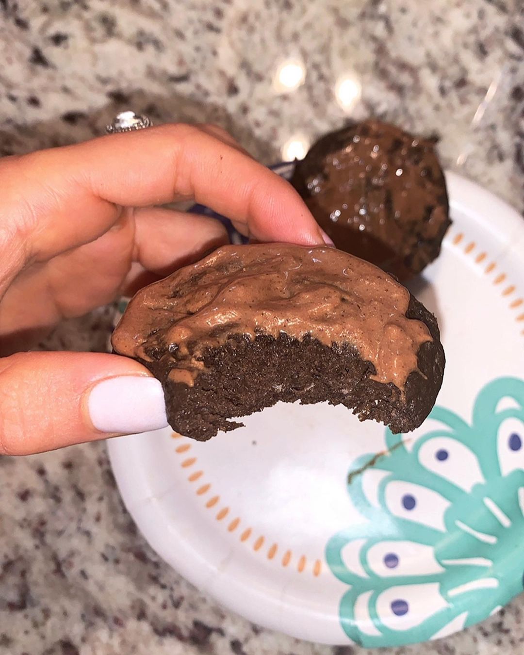 Protein-Packed Black Cocoa Baked Oreo Cake