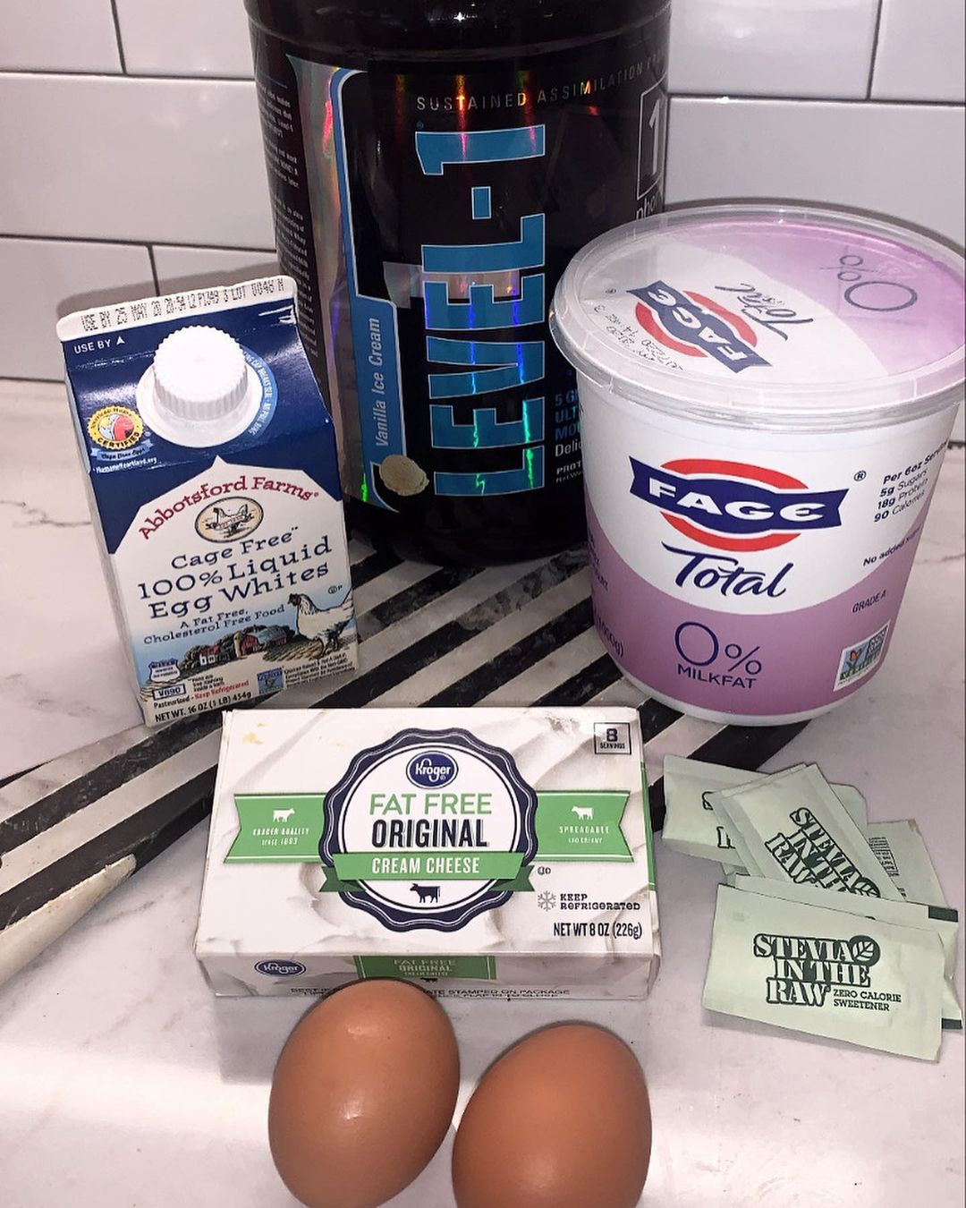 High Protein Low Fat Cream Cheese and Yogurt Slice
