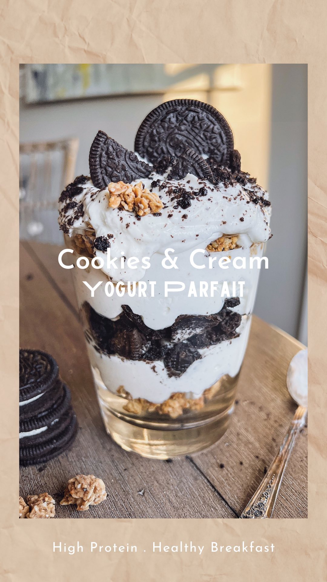 Cookies and Cream Yogurt Parfait