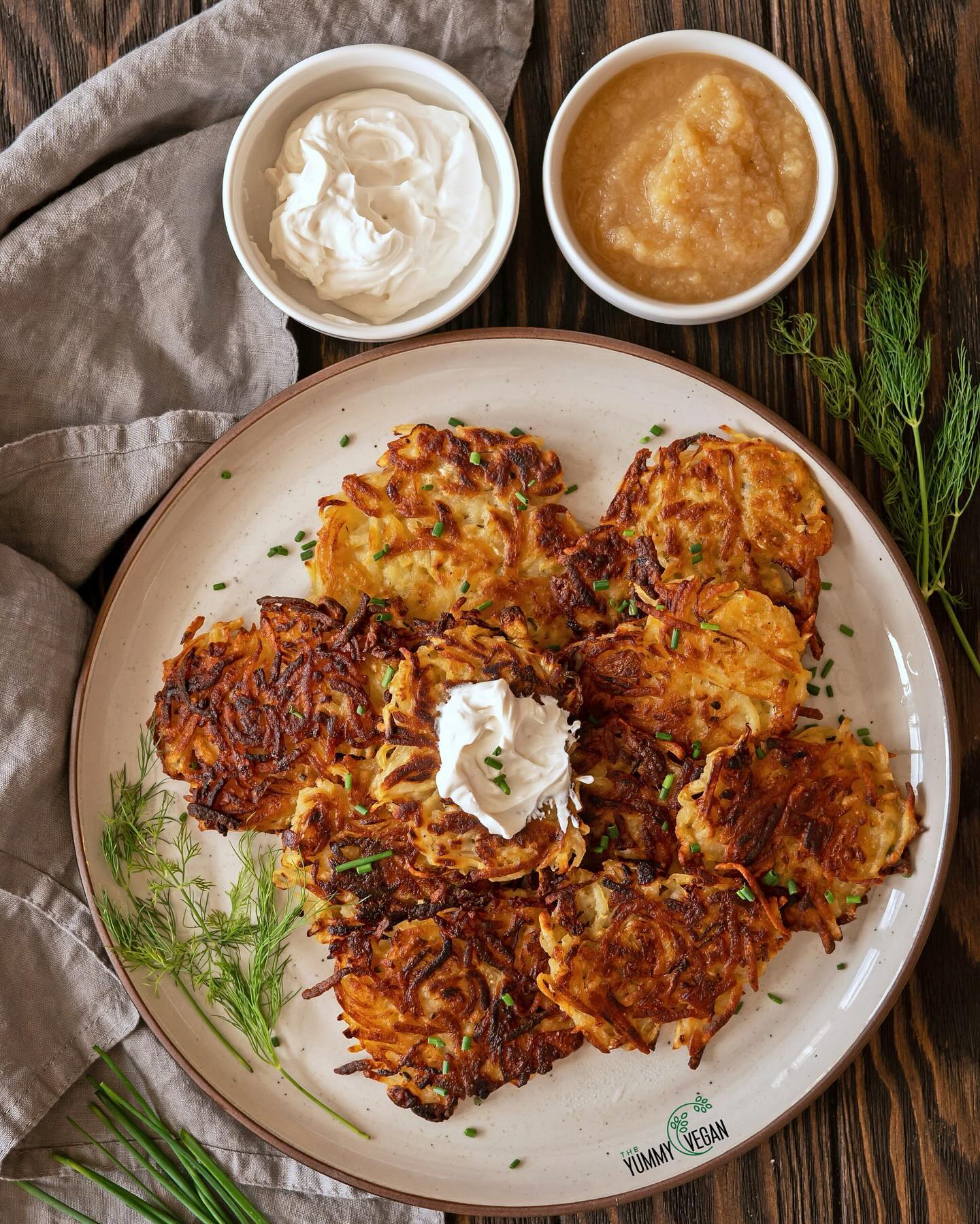 Vegan Potato Latkes for Hanukkah