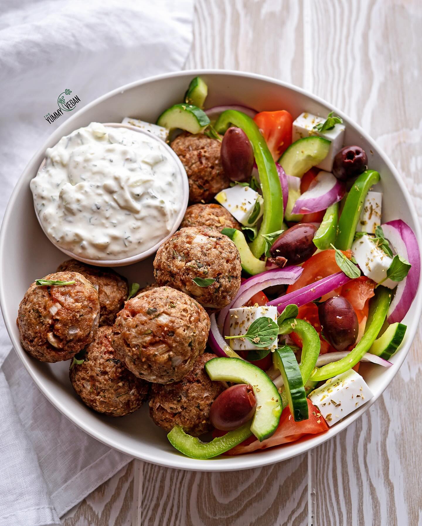 Vegan Tzatziki with Garlic and Herbs
