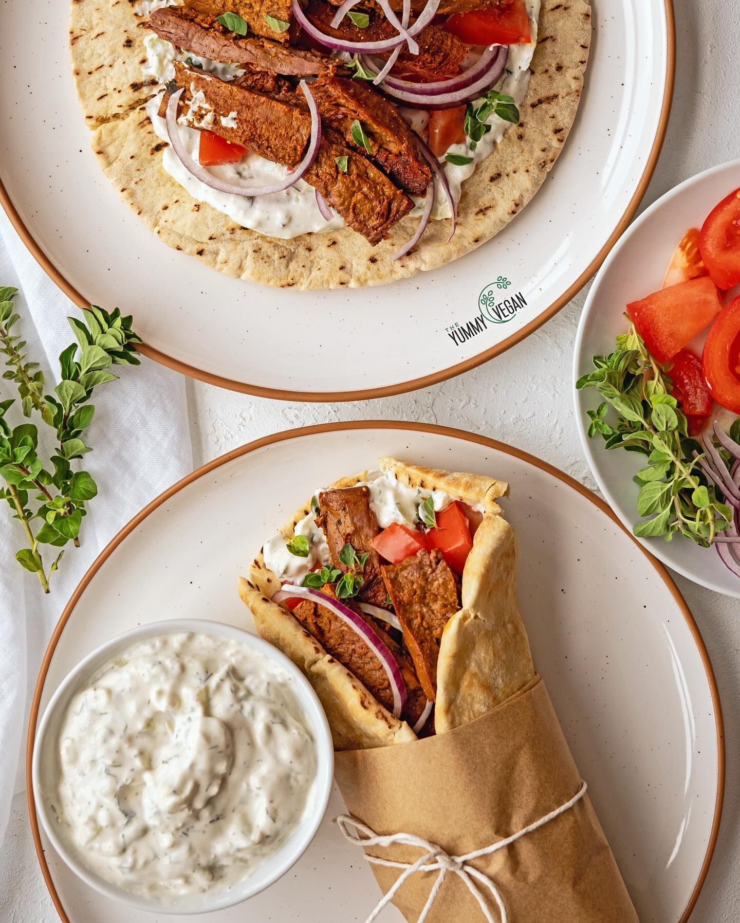 Vegan Tzatziki with Garlic and Herbs