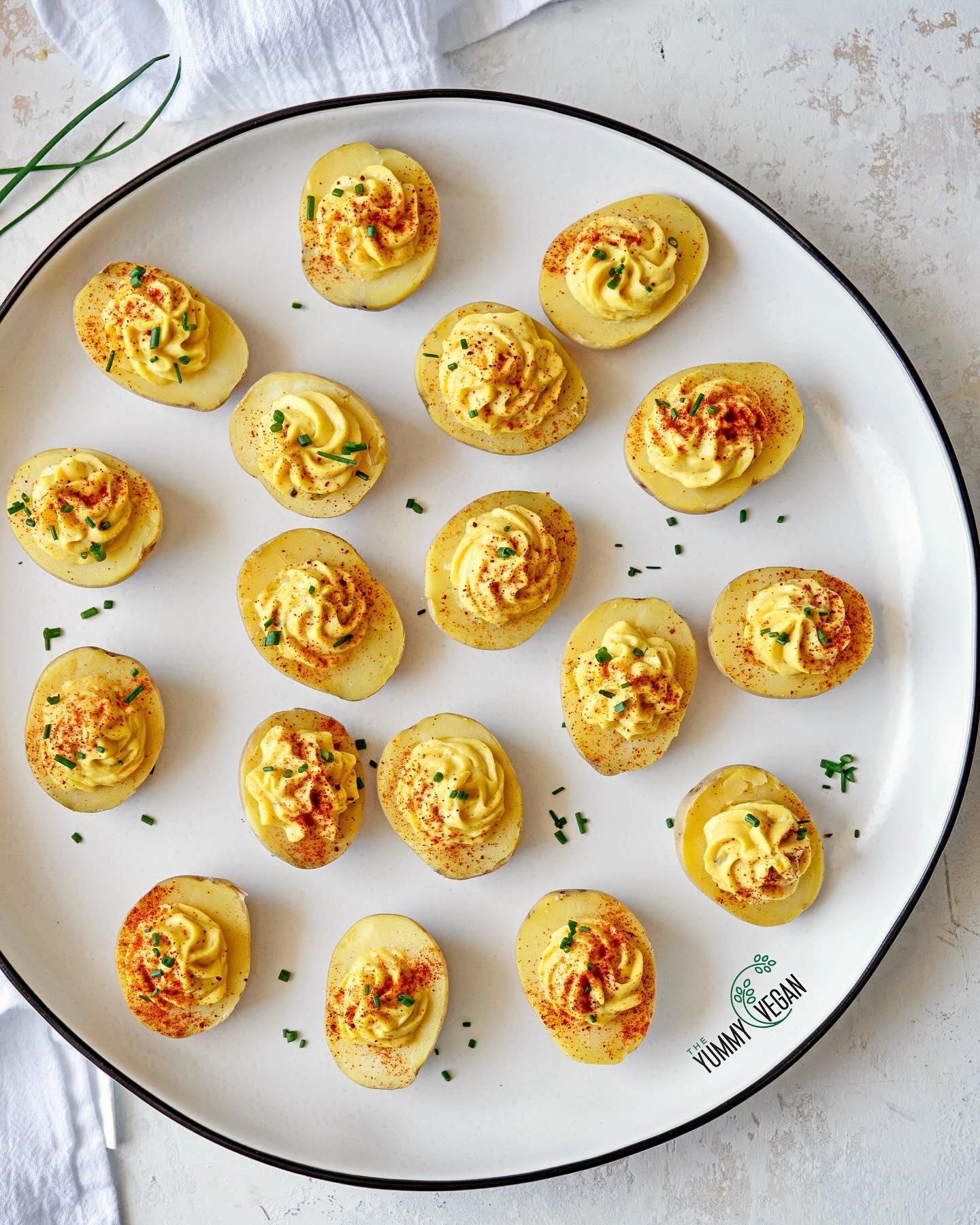 Vegan Deviled Potatoes Appetizer