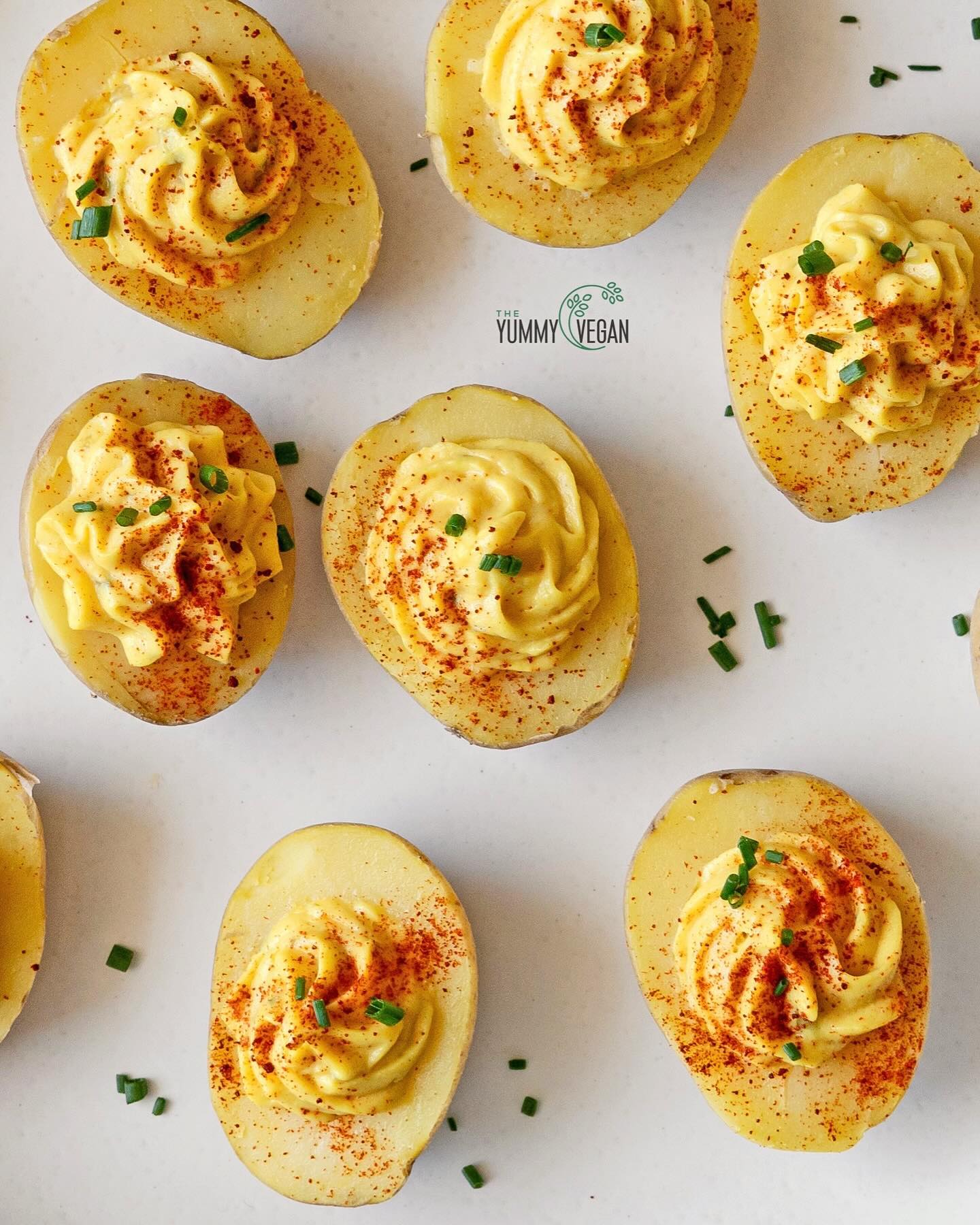 Vegan Deviled Potatoes Appetizer