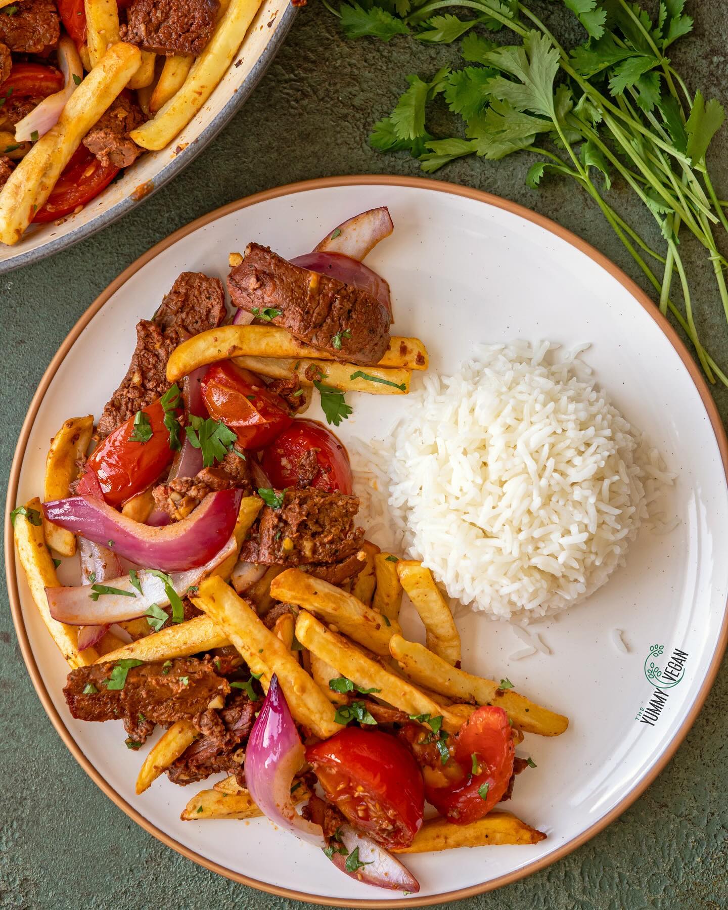 Vegan Lomo Saltado Stir Fry
