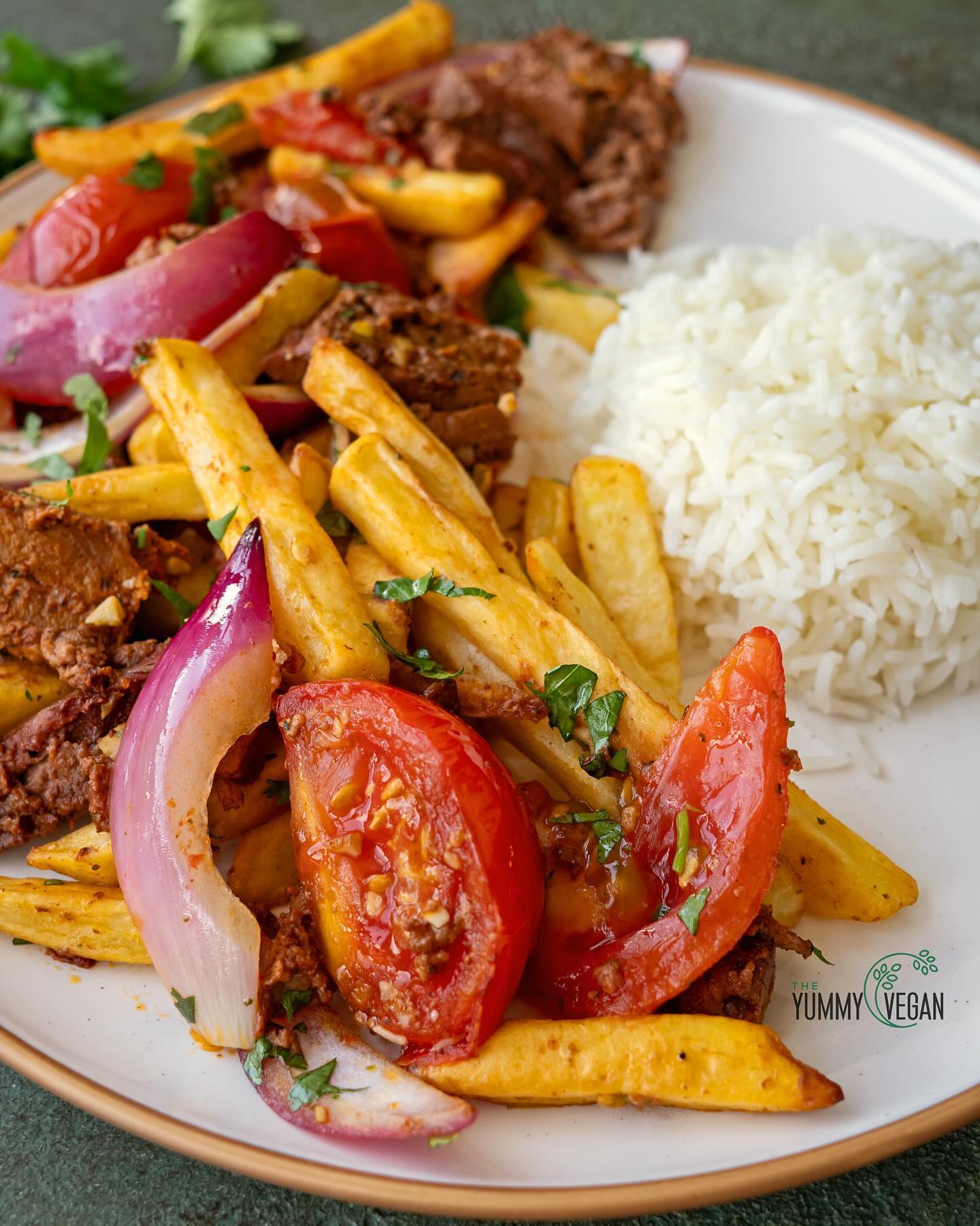 Vegan Lomo Saltado Stir Fry