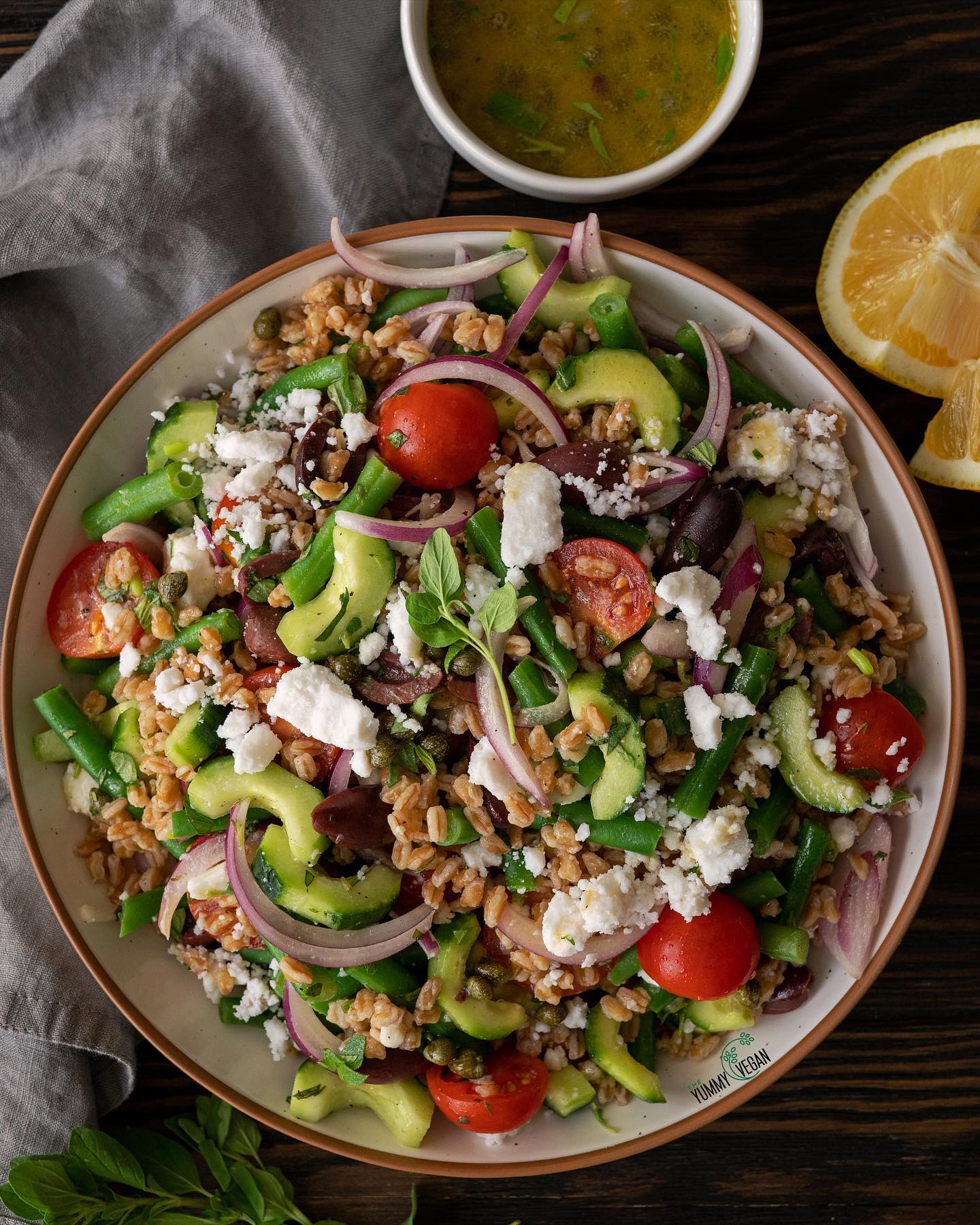 Greek Inspired Farro Salad