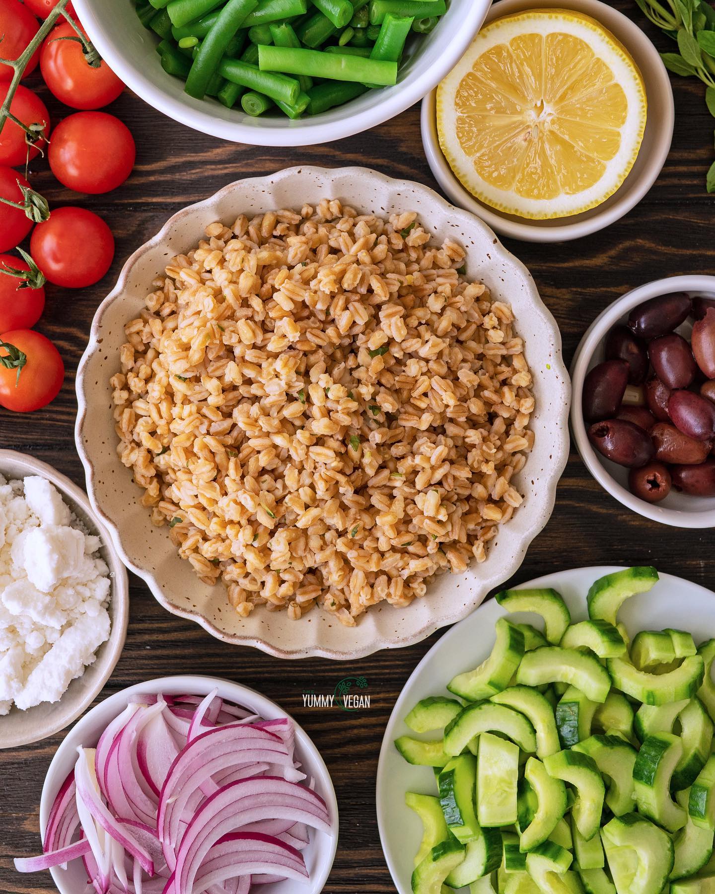 Greek Inspired Farro Salad
