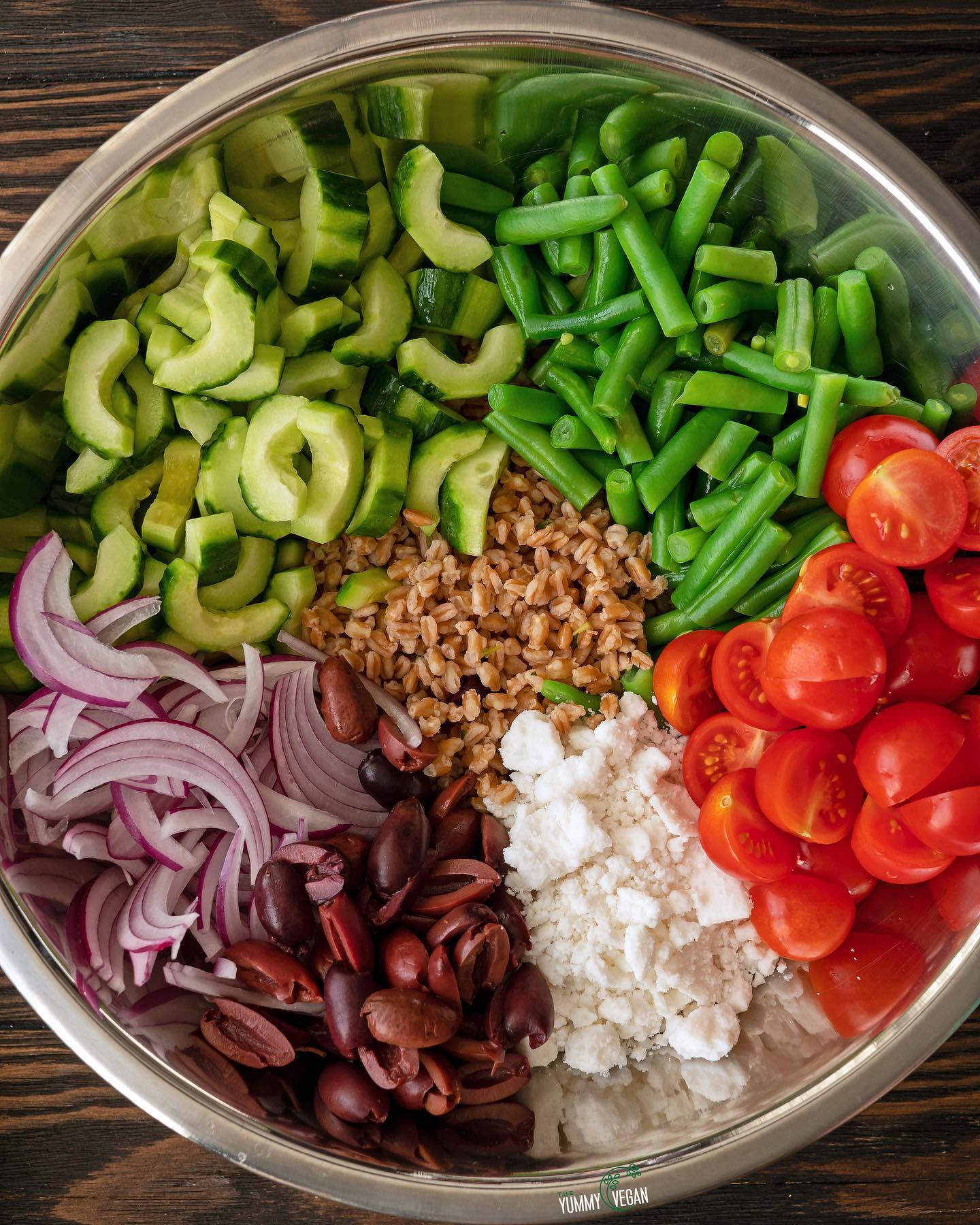 Greek Inspired Farro Salad