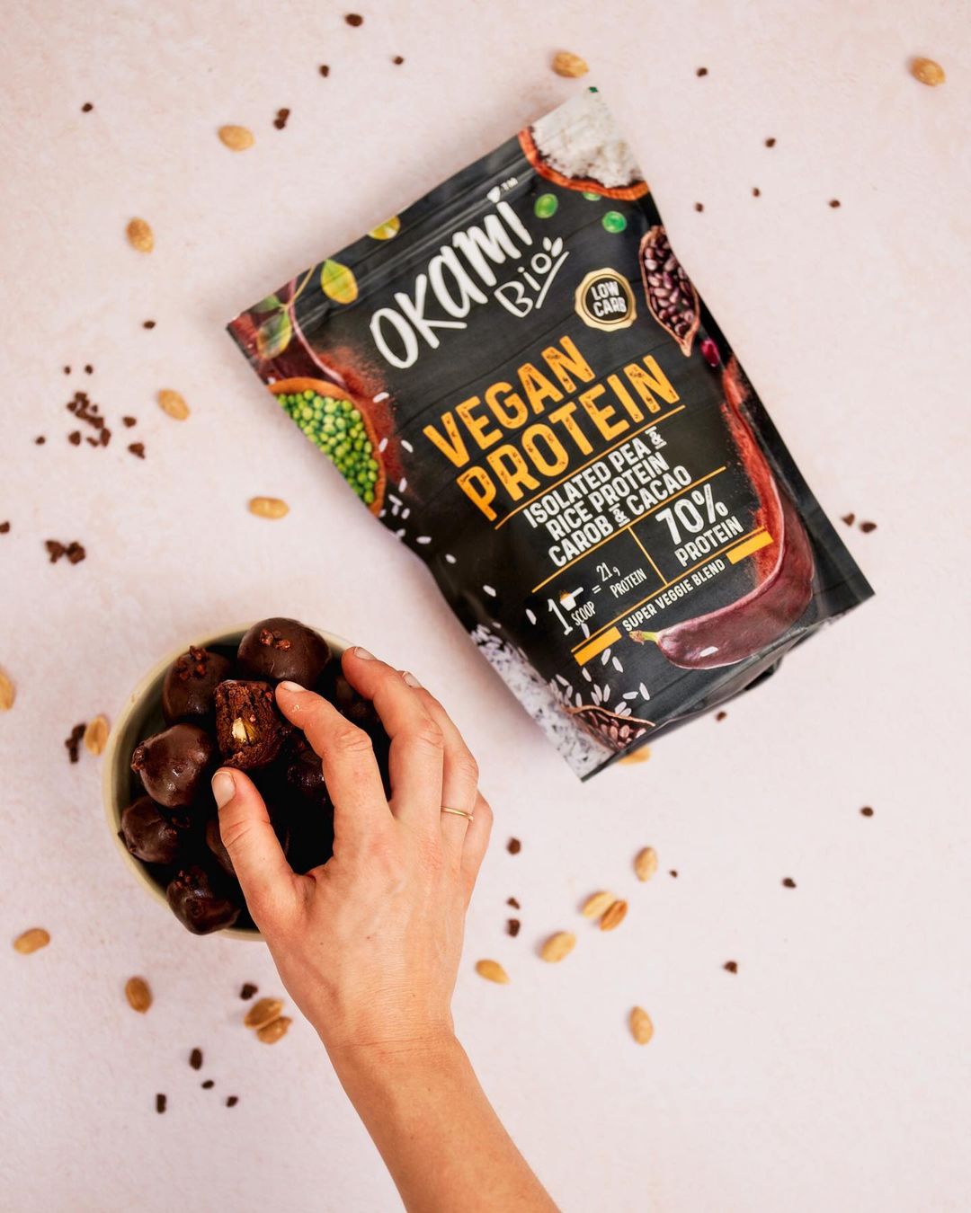 Healthy Protein Truffles with Chickpeas