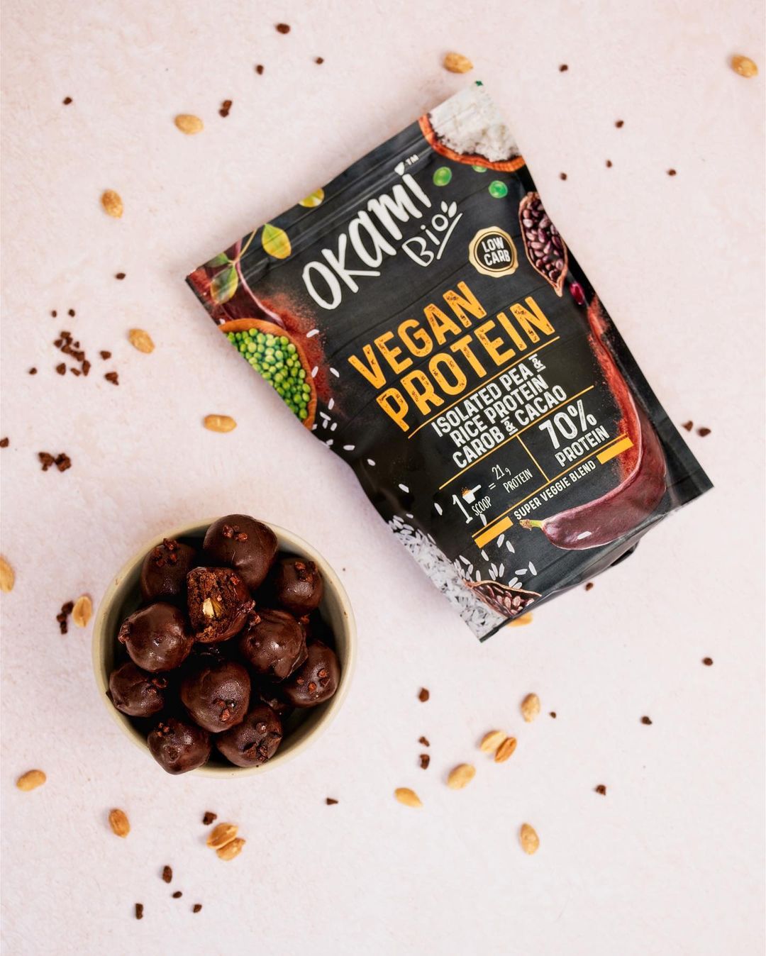 Healthy Protein Truffles with Chickpeas