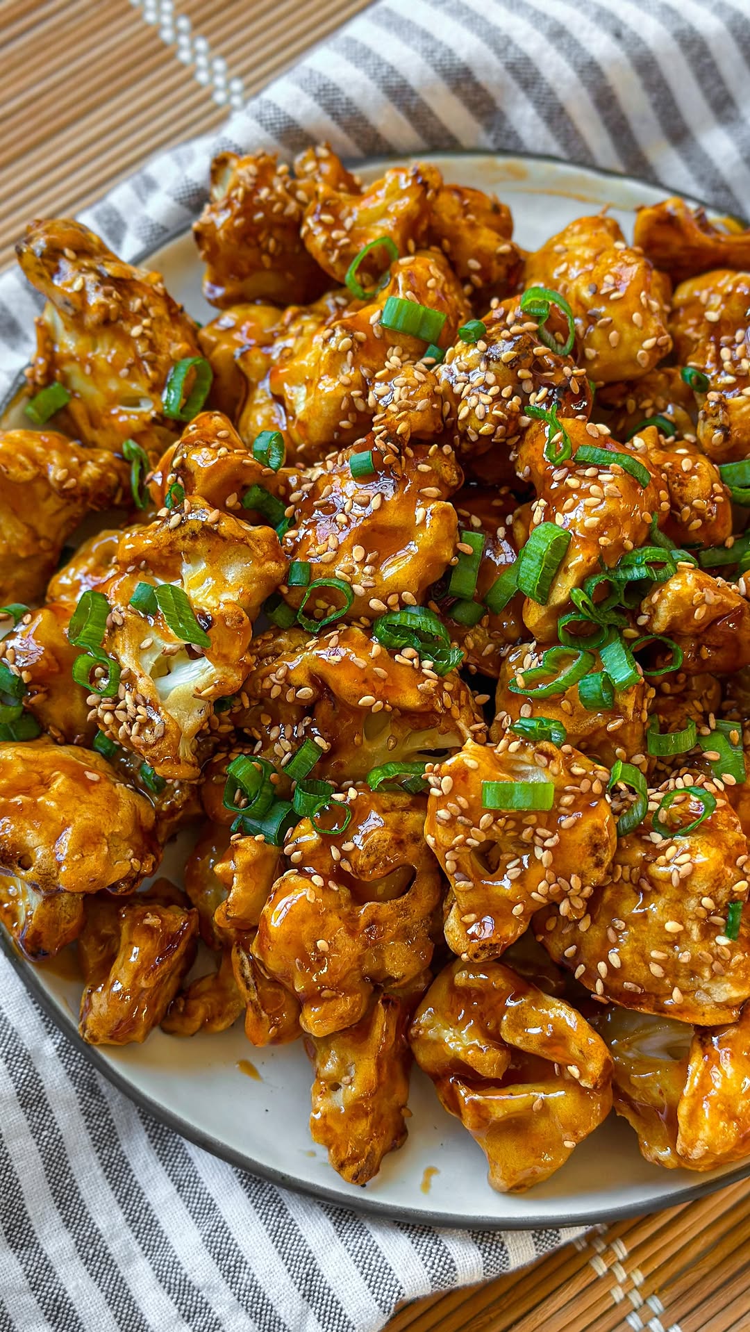 Crispy Teriyaki Cauliflower Wings