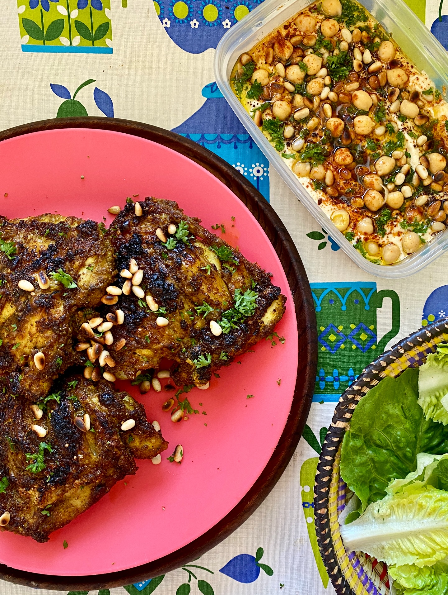 Lebanese Spiced Grilled Chicken Thighs