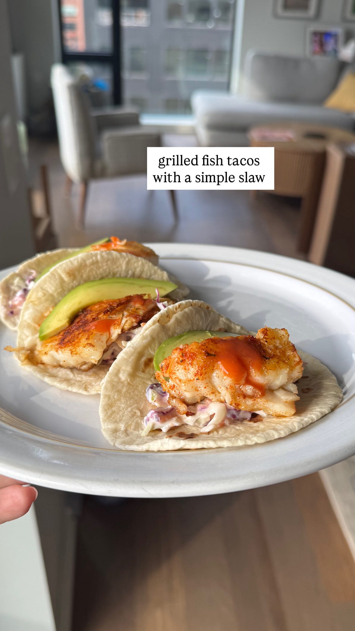 Simple Grilled Fish Tacos with Slaw