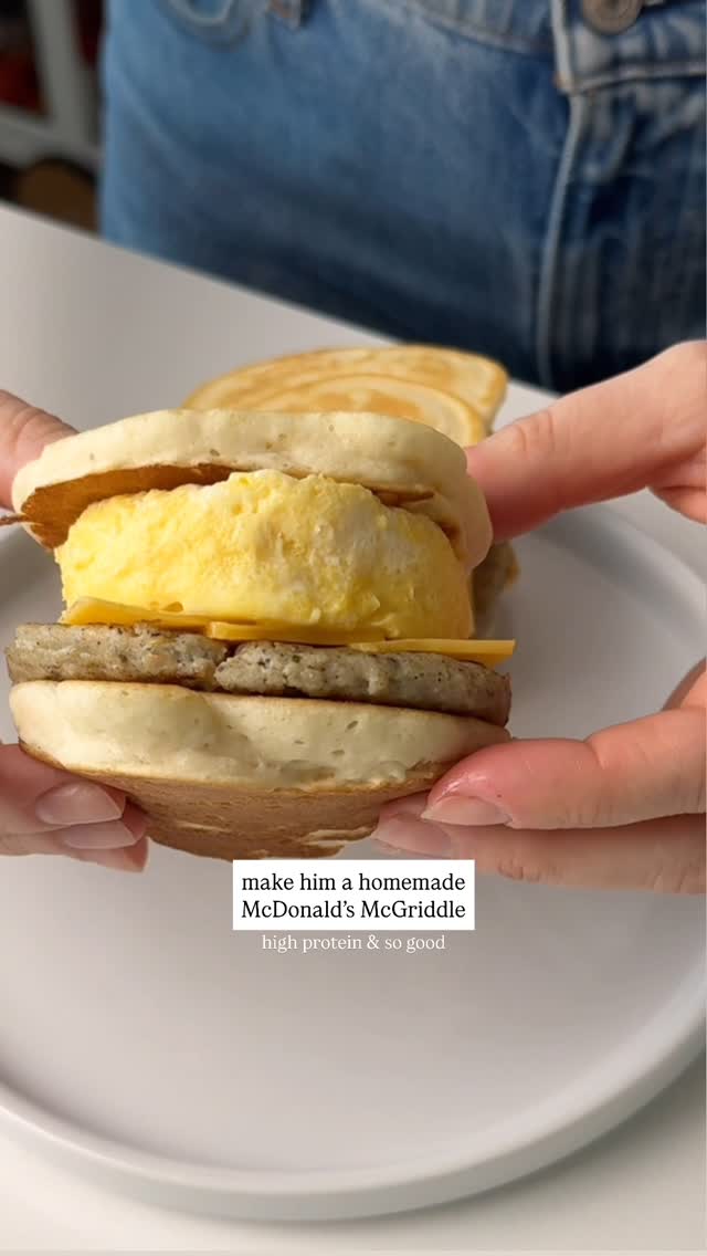 High Protein Mcgriddle Breakfast Sandwich