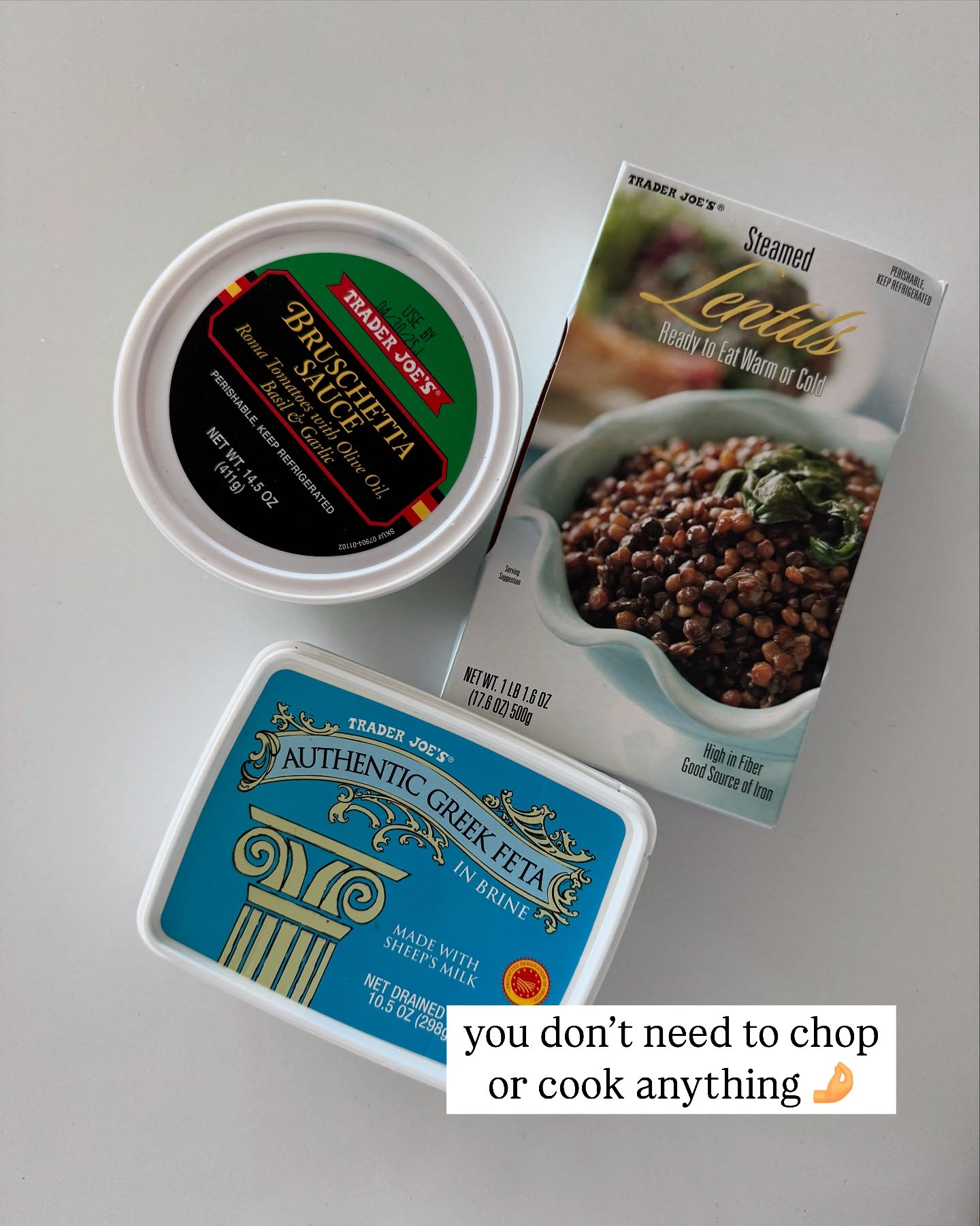 Easy Lentil Dip with Bruschetta and Feta