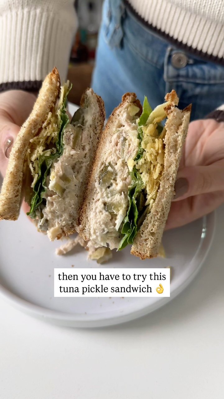 Tuna Salad Sandwich with Pickles