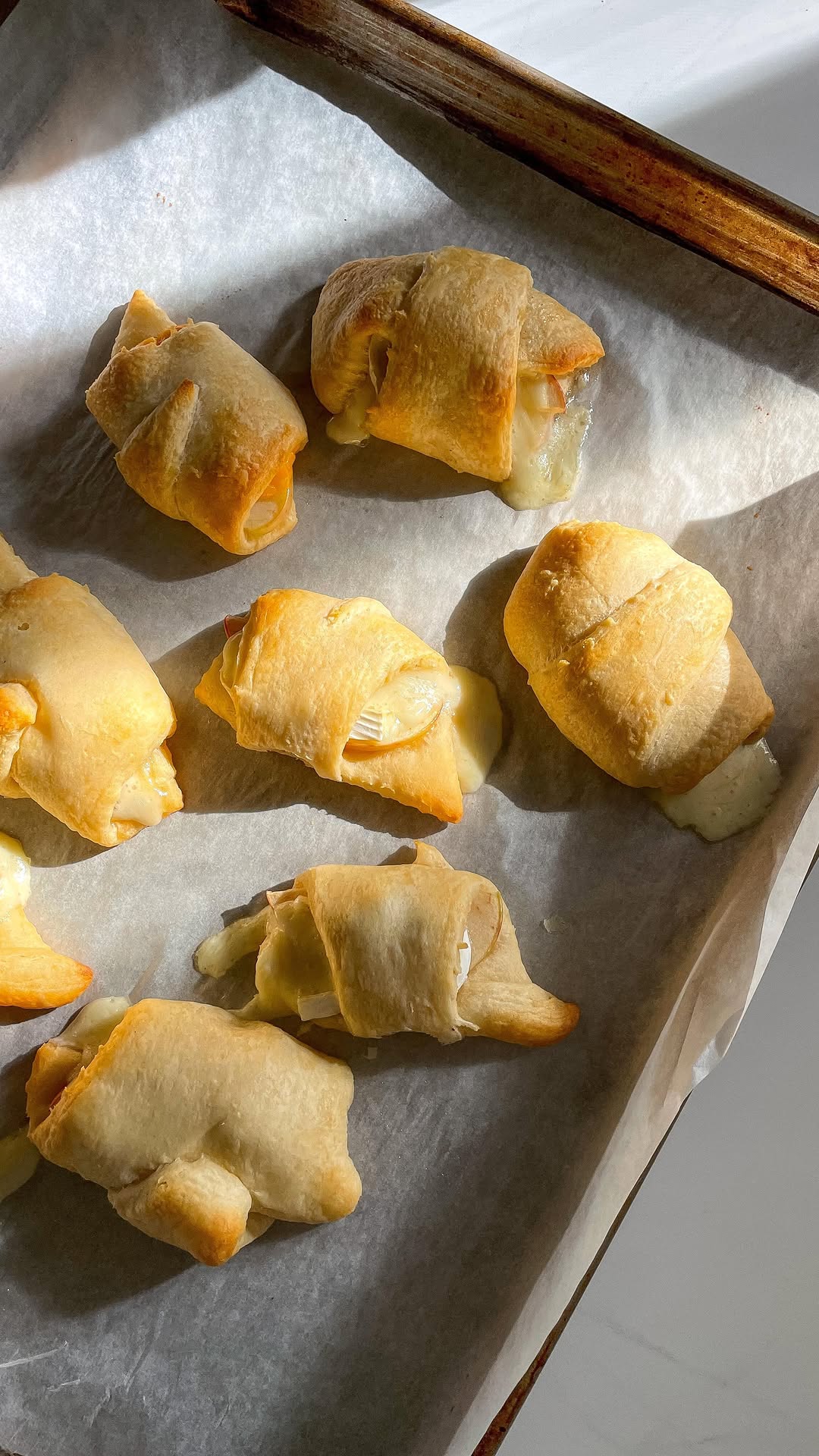 Apple and Brie Crescent Rolls