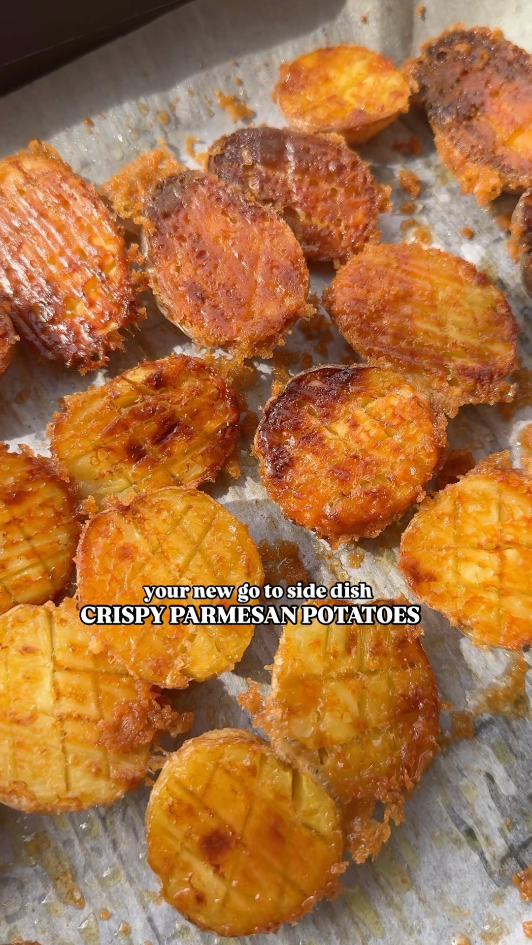 Crispy Parmesan Baked Potatoes