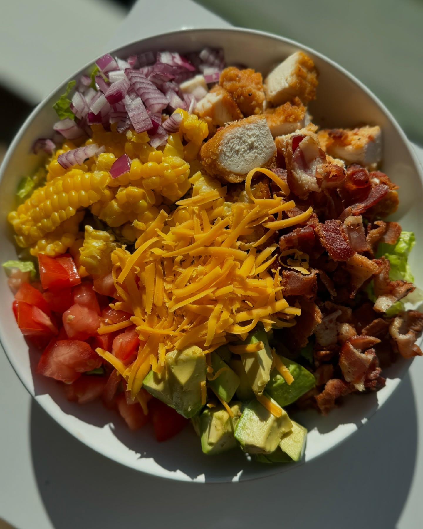 Crispy Chicken Bacon Ranch Salad