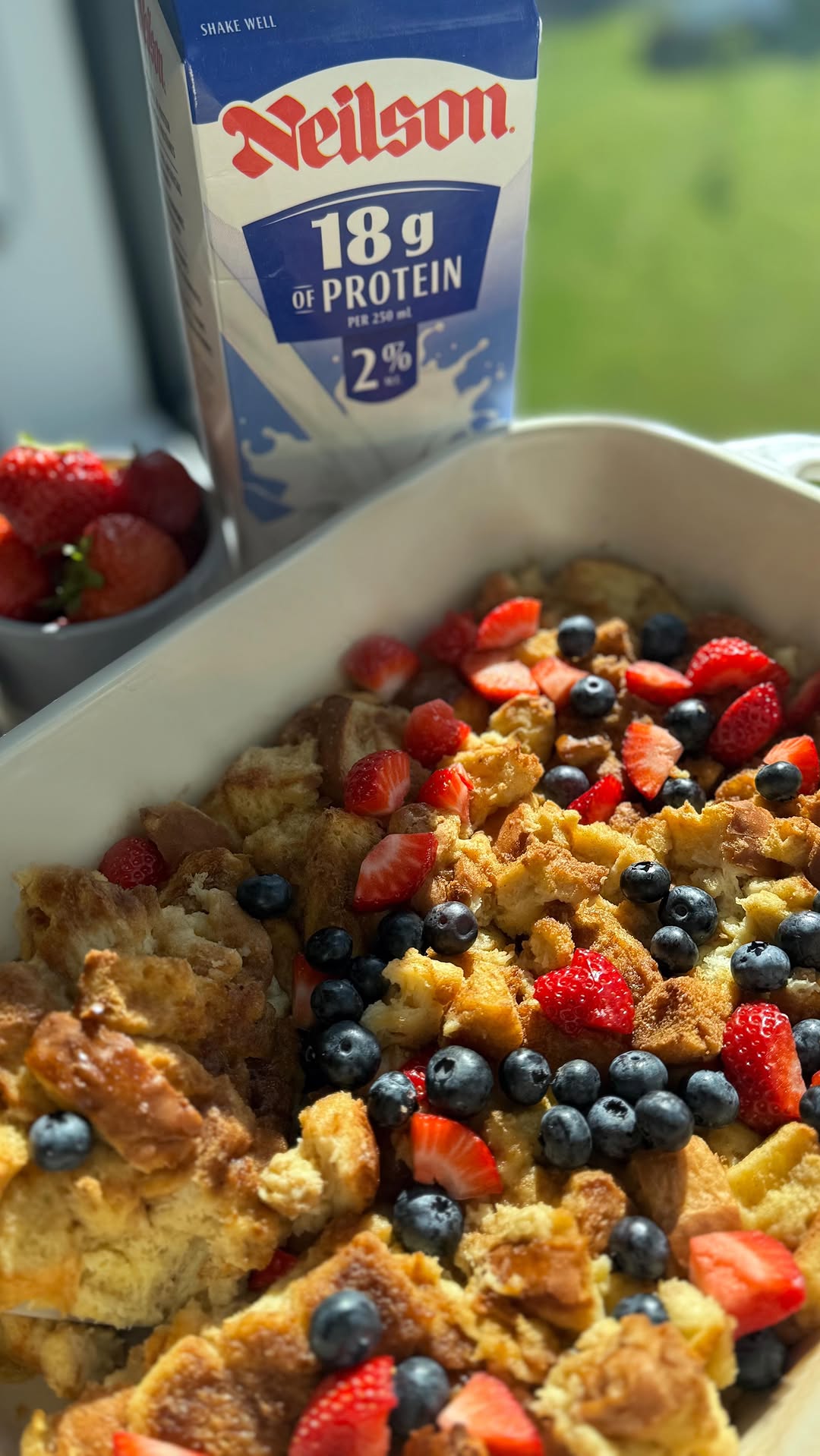 Protein Cinnamon French Toast Bake
