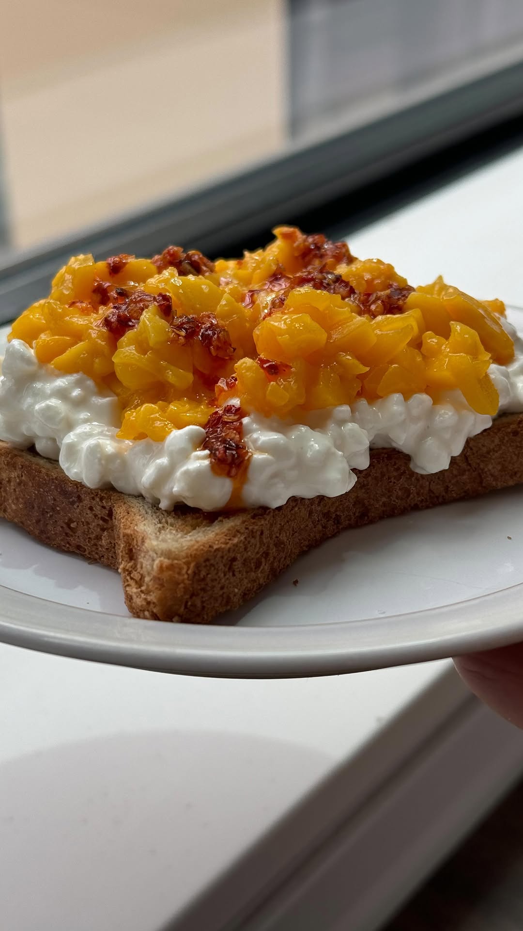 Mango Chili Cottage Cheese Toast
