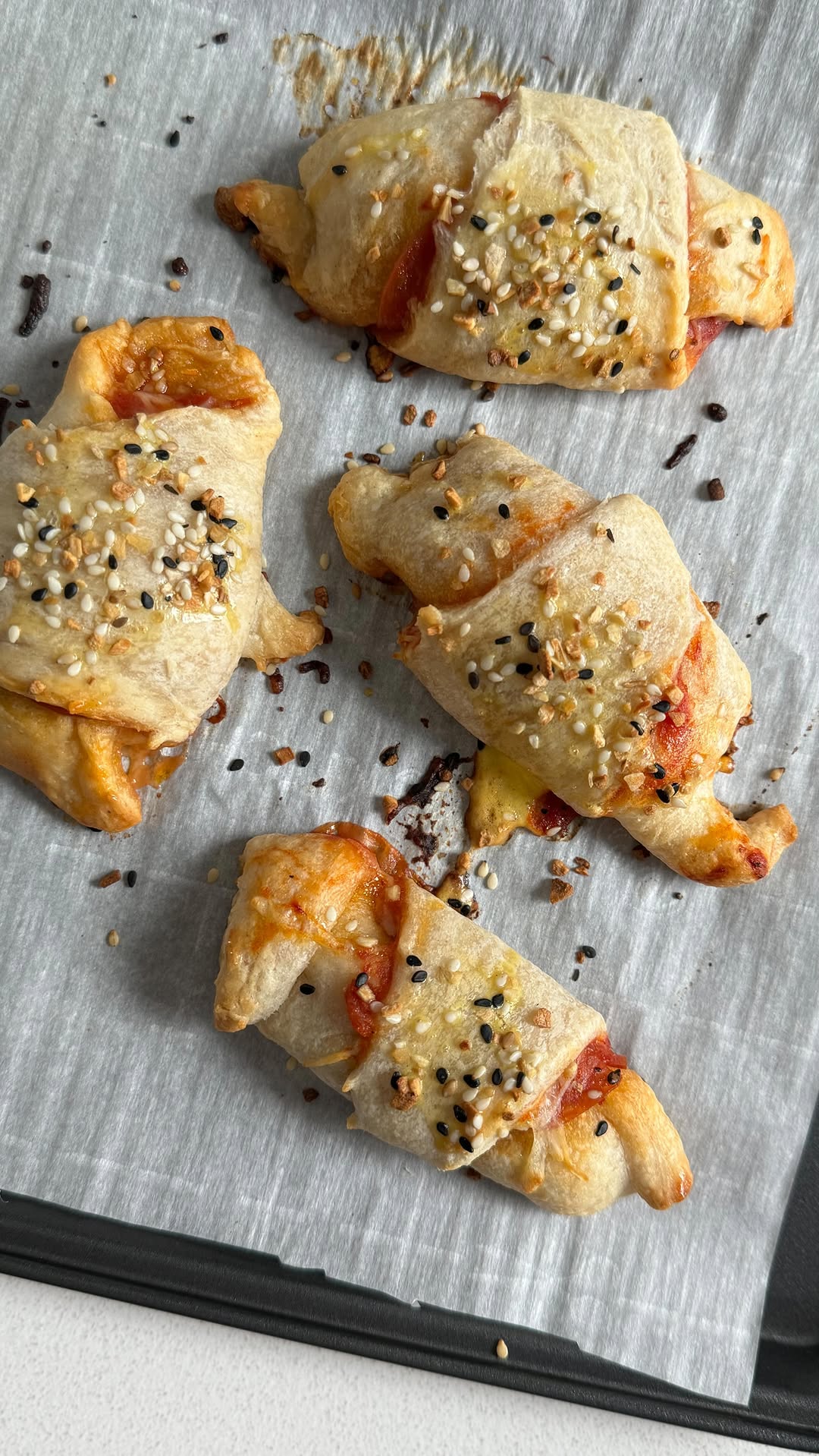 Baked Crescent Pizza Rolls