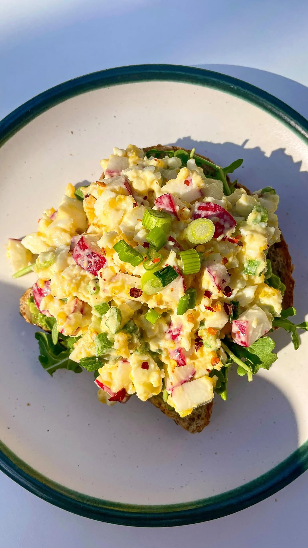 Radish Egg Salad Toast