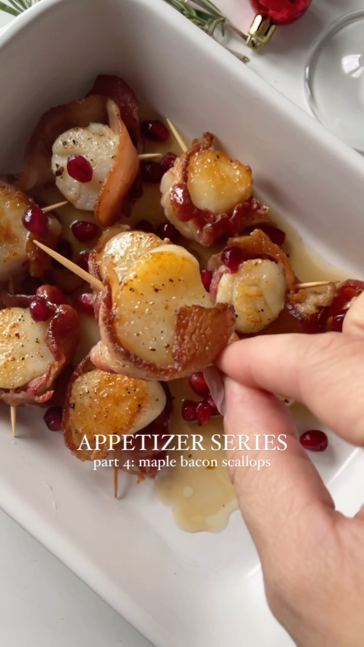 Maple Bacon Wrapped Scallops