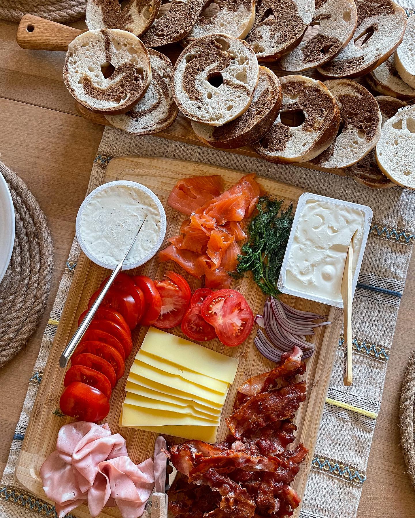 Bagel Board for Brunch