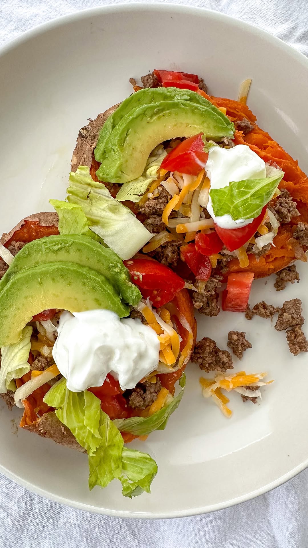 Taco Stuffed Sweet Potatoes