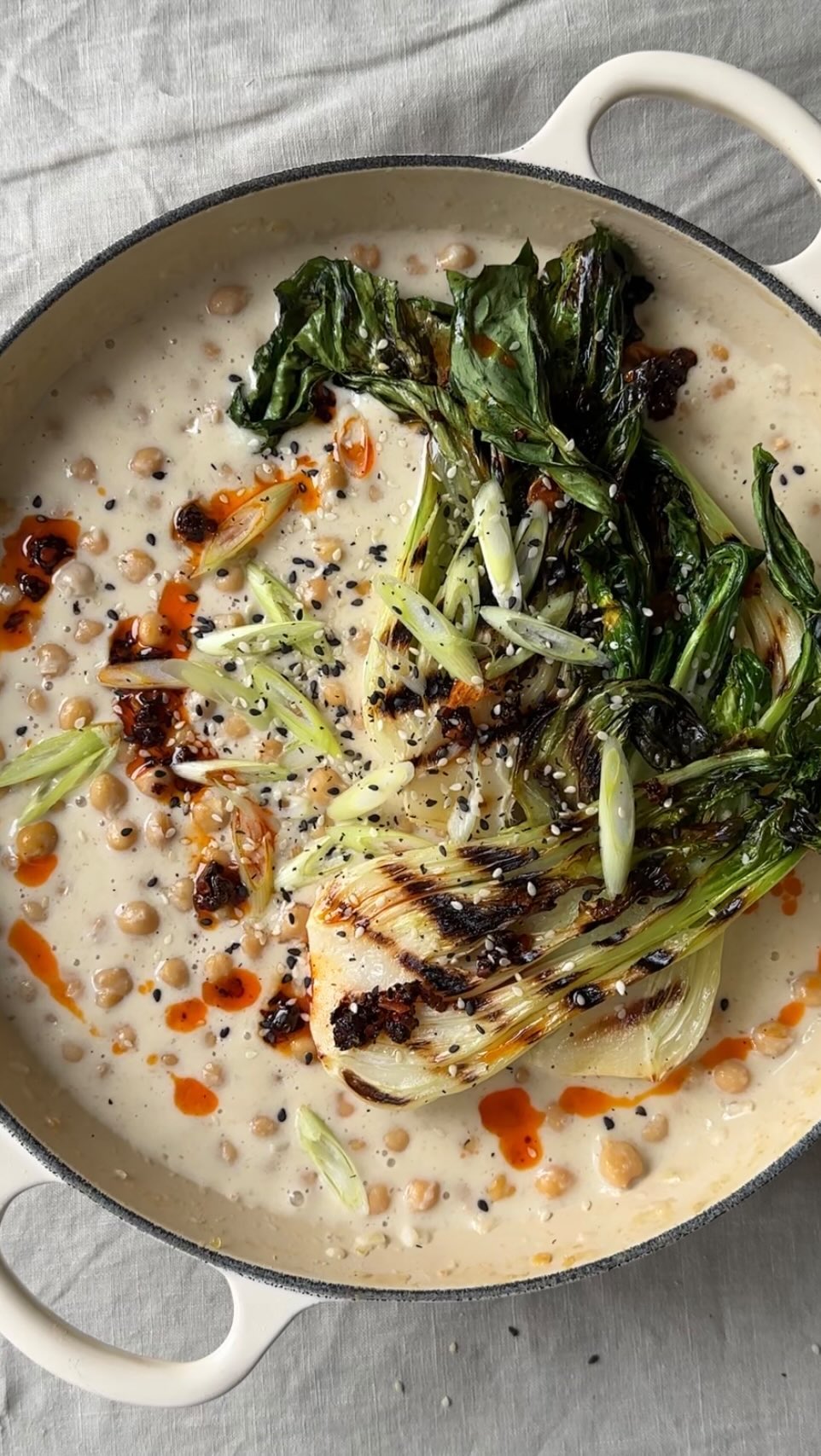 Chickpea Tom Kha Curry with Bok Choy
