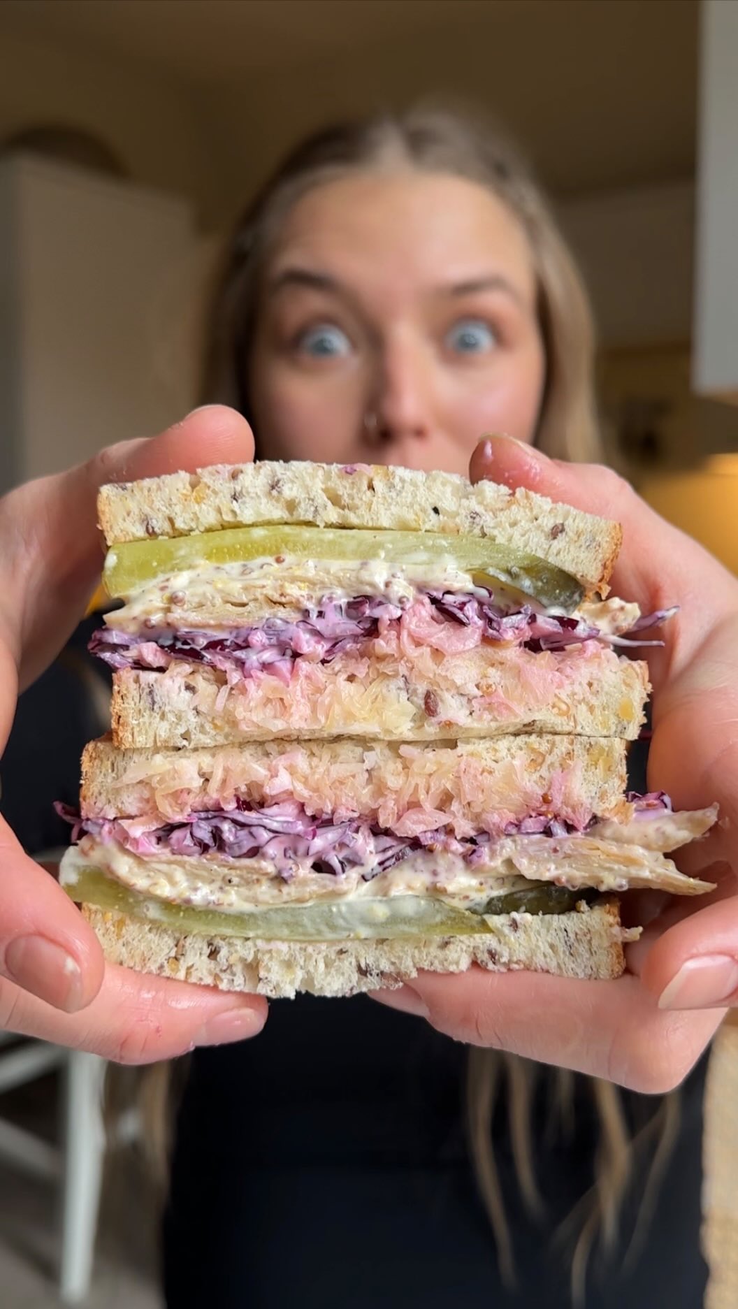 Vegan Chicken Sandwich with Mustardy Mayo