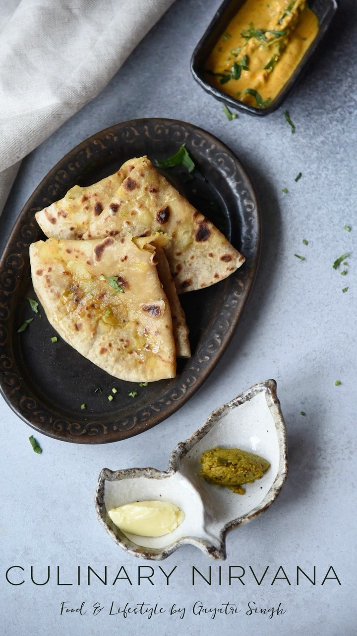 Aloo Paratha with Spiced Potato Filling