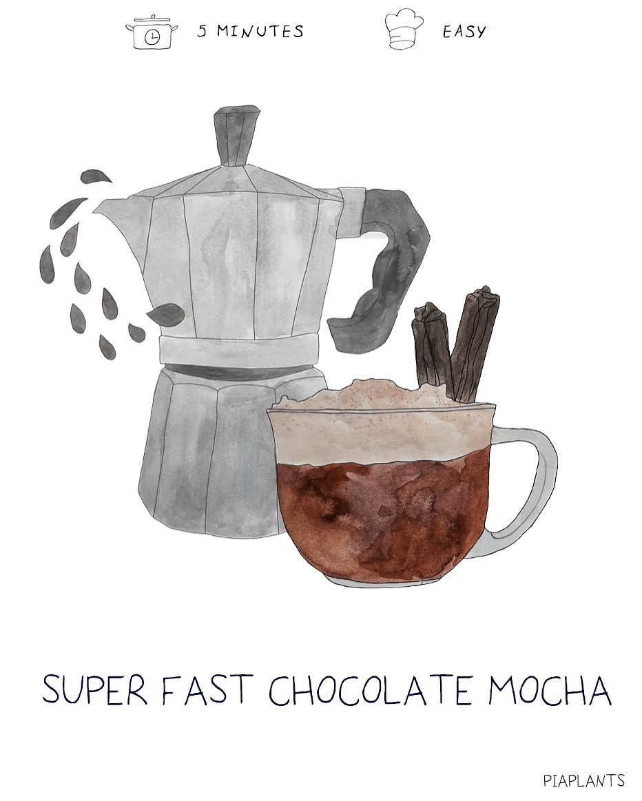 Creamy Plant-Based Mocha Drink