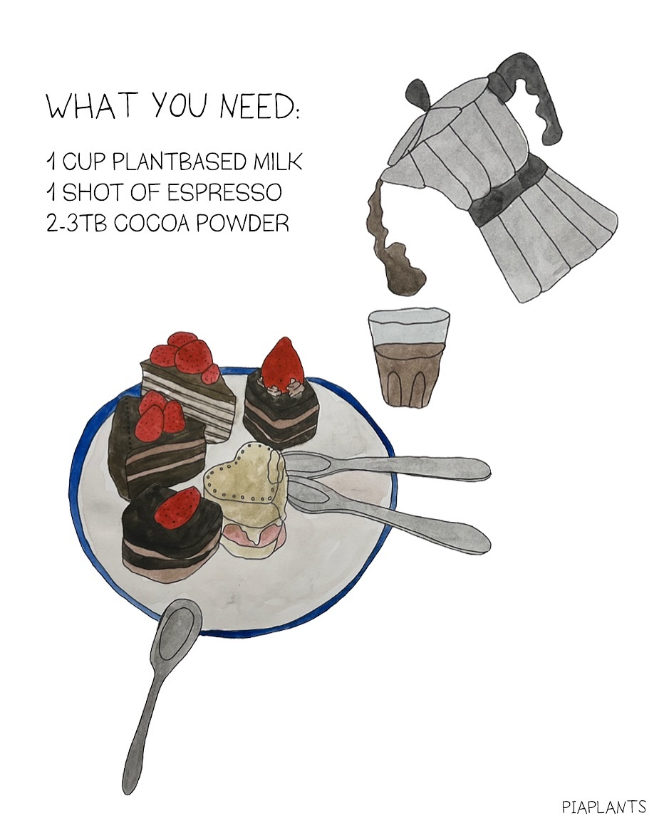 Creamy Plant-Based Mocha Drink
